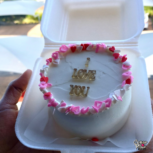 “I Love You” Bento- Lunchbox Cake