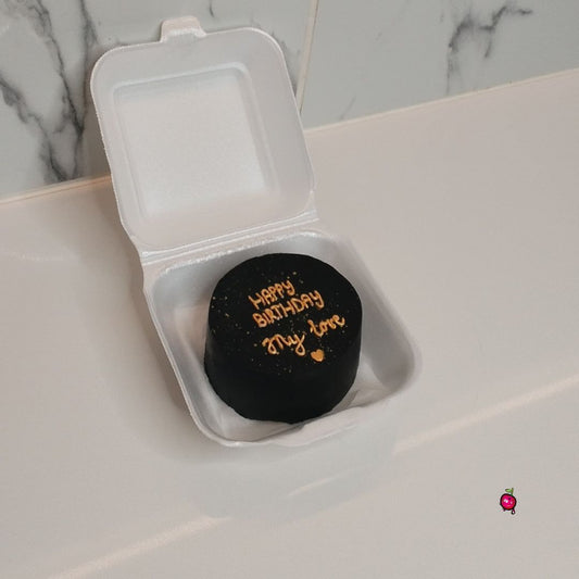 Piped Happy Birthday My Love Bento Cake