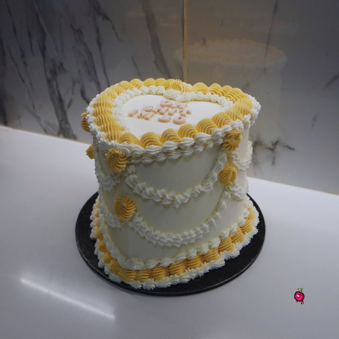 Oh! Sh**t I'm Turning 30 Heart Vintage Cake
