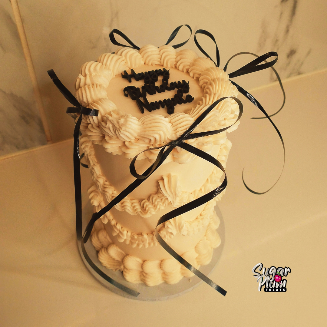 Vintage Ribbon Mini Cake