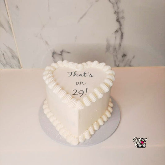 “That's on 29” Heart Cake