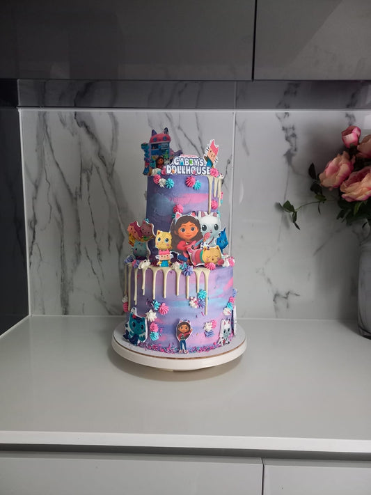 Gabby’s Dollhouse 2 Tier Cake