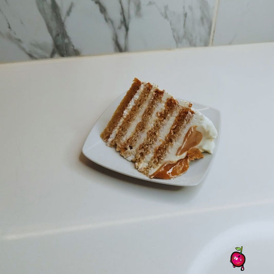 Caramel and Whipped Cream Slice