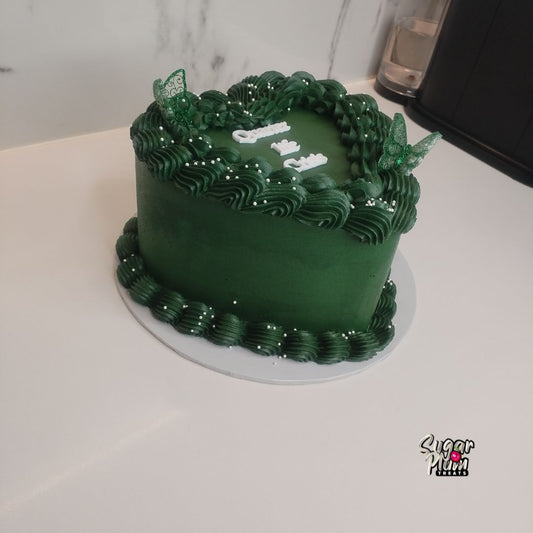 Quarter Life Crisis Heart Cake