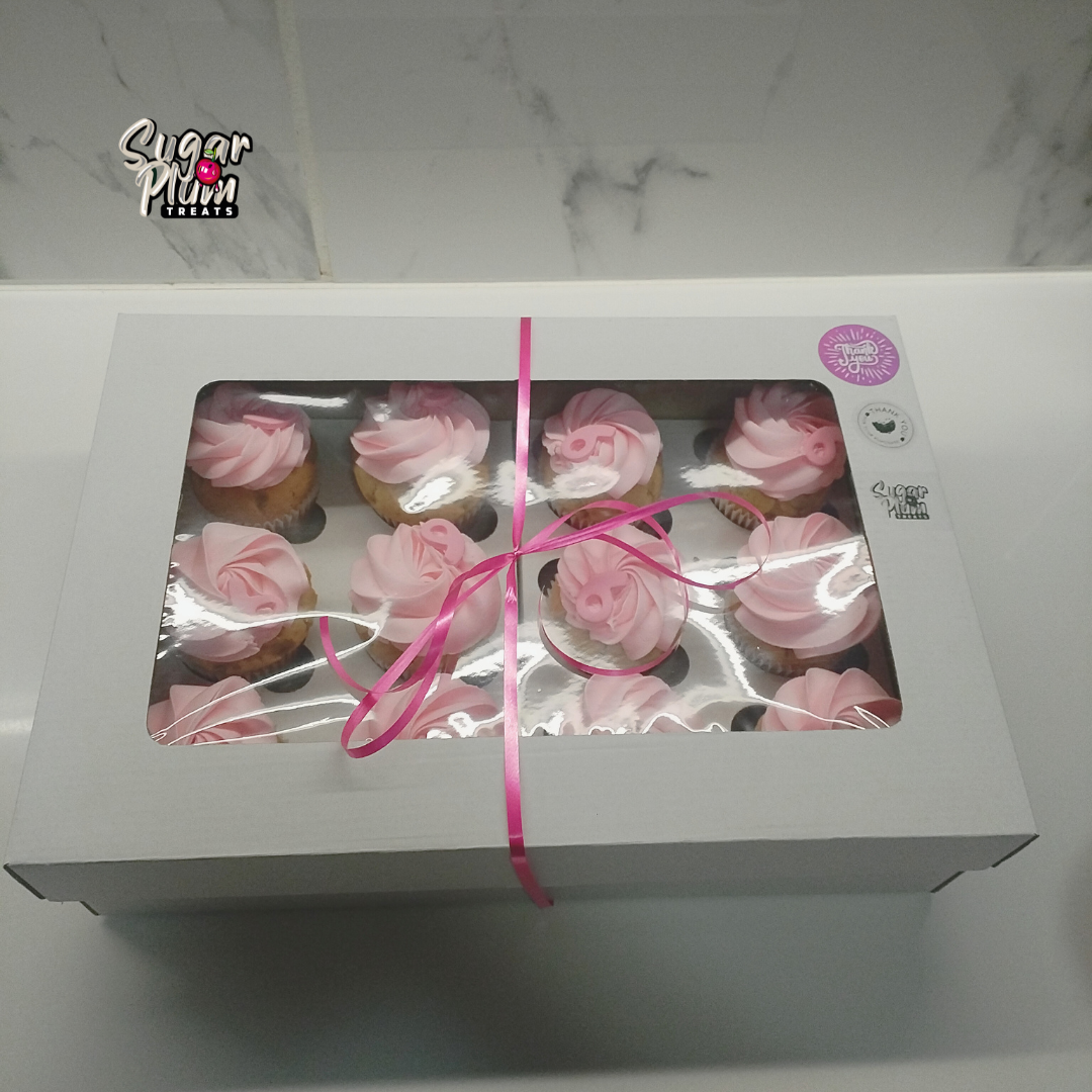 Pink Themed Birthday Cupcakes