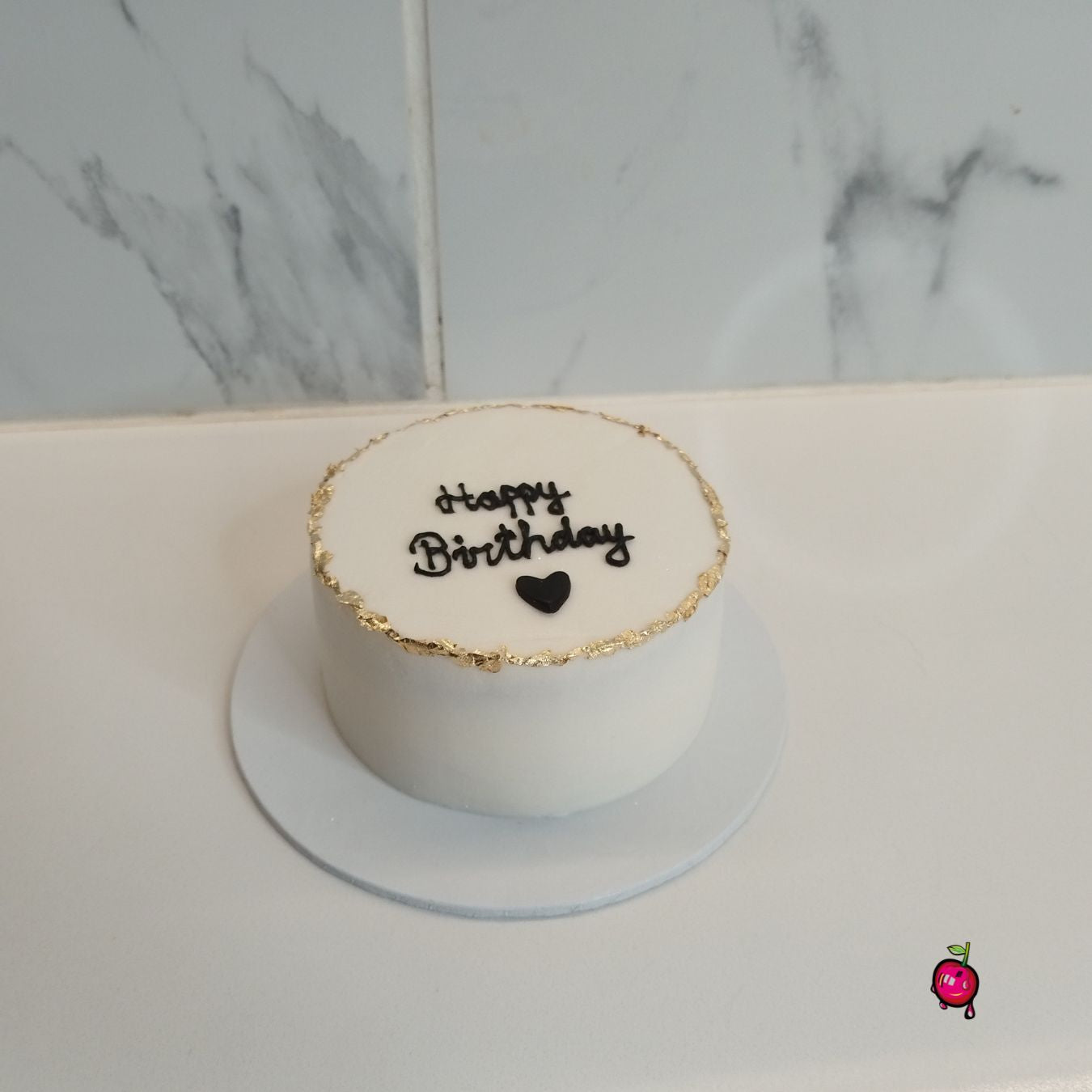 Happy Birthday Bento Cake with Heart