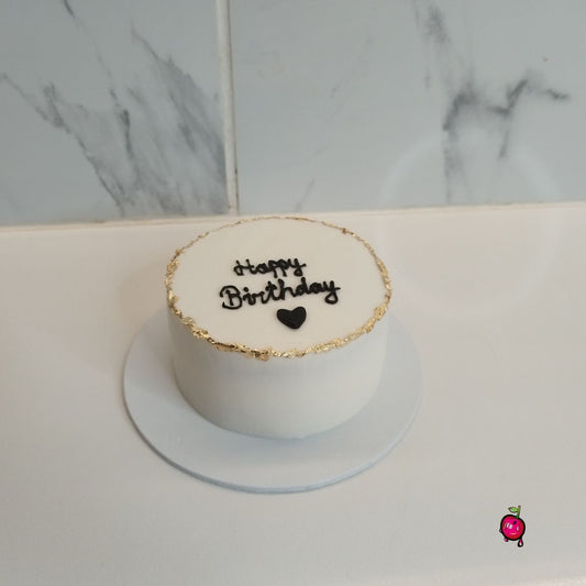 Happy Birthday Bento Cake with Heart