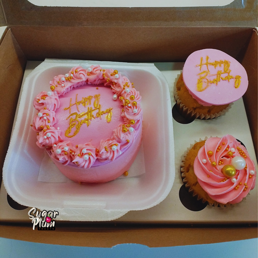 Happy Birthday with Sprinkles Bento & Cupcakes Box Set