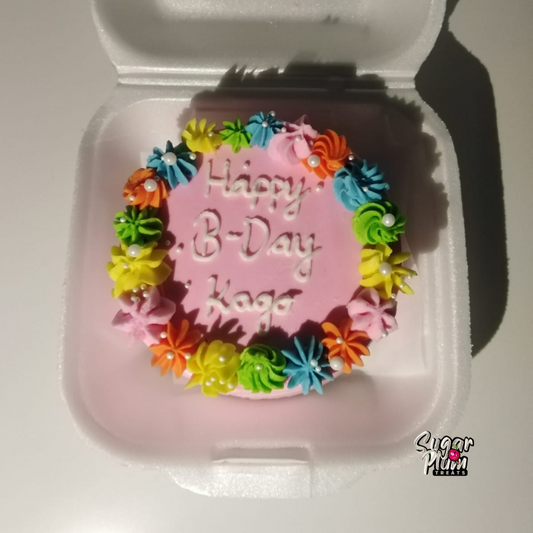 Rainbow B-day Bento/Lunchbox Cake