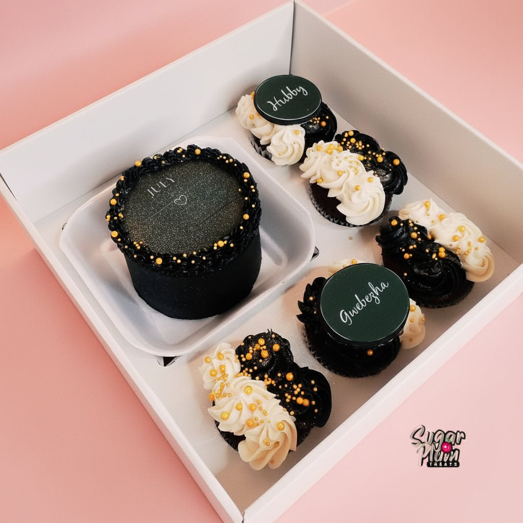Burnaway Bento Cake & Cupcakes Set For Him | July Birthday Collection