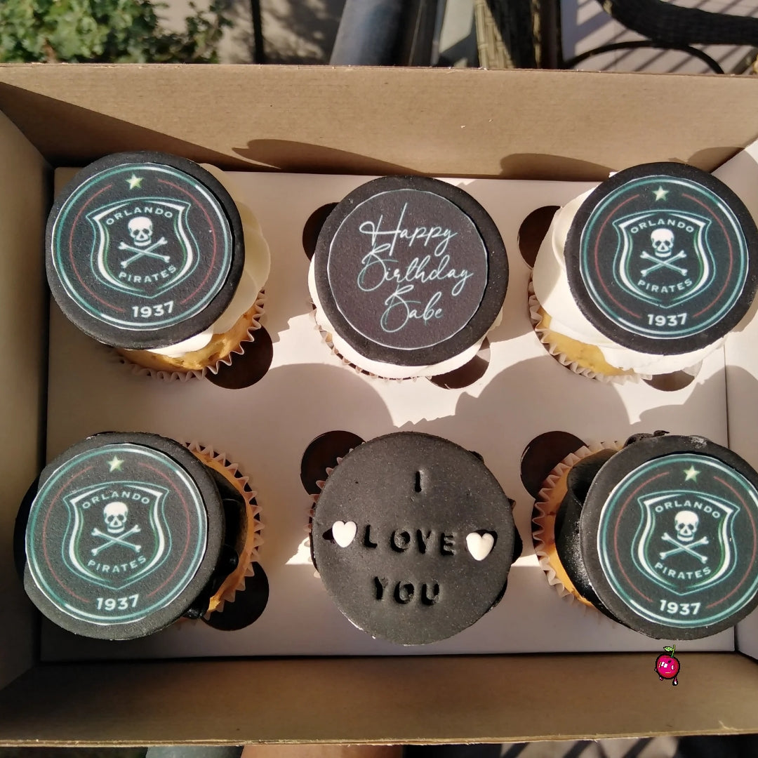 Orlando Pirates Themed Cupcake