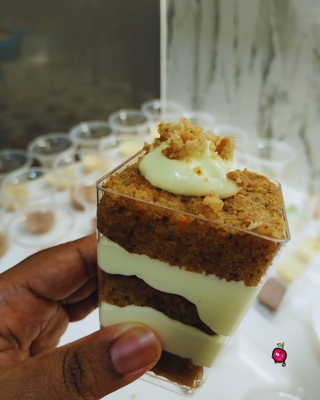 Carrot Cake with Cream Cheese Cup