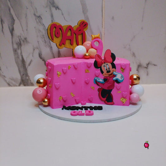 Minnie Mouse in Pink, 9 months old, Mini Cake