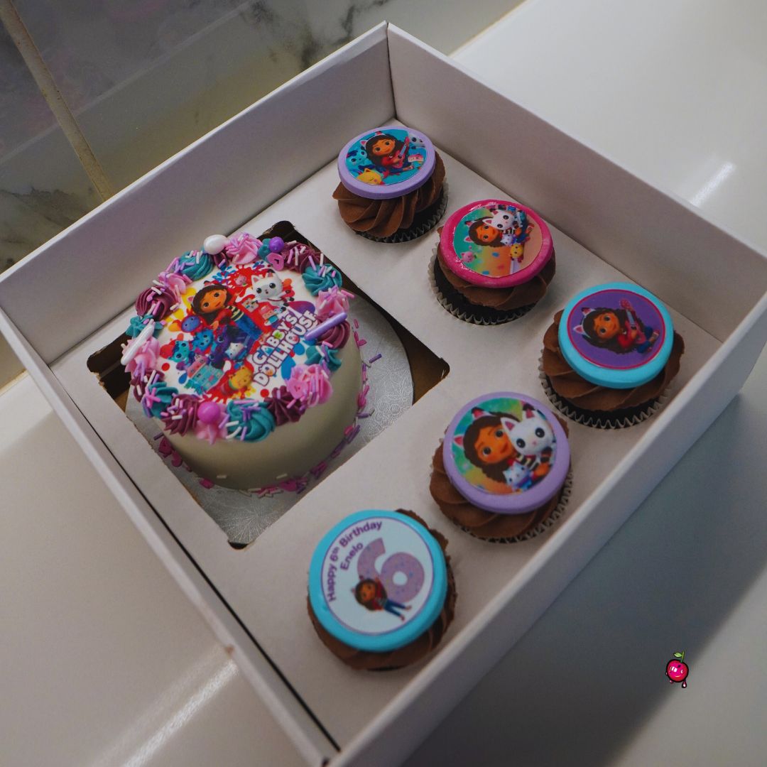 Gaby's Doll House Bento Cake & Cupcakes