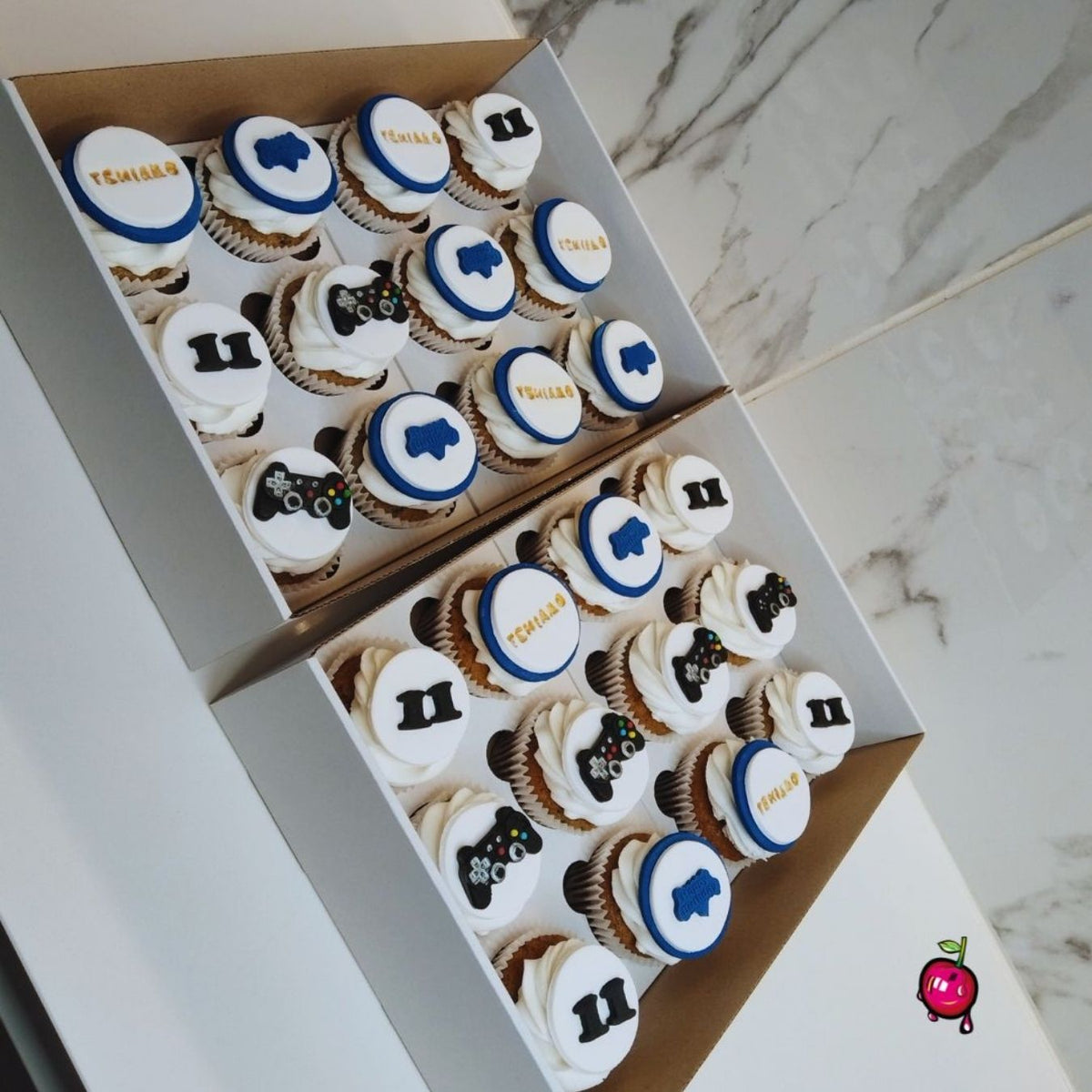 PlayStation Gamer Themed Cupcakes