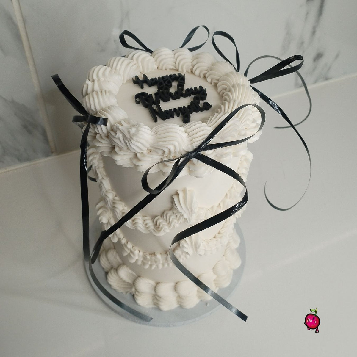 Vintage Ribbon Mini Cake
