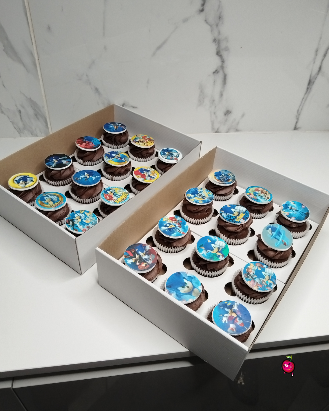 Sonic The Hedgehog Variety Cupcakes