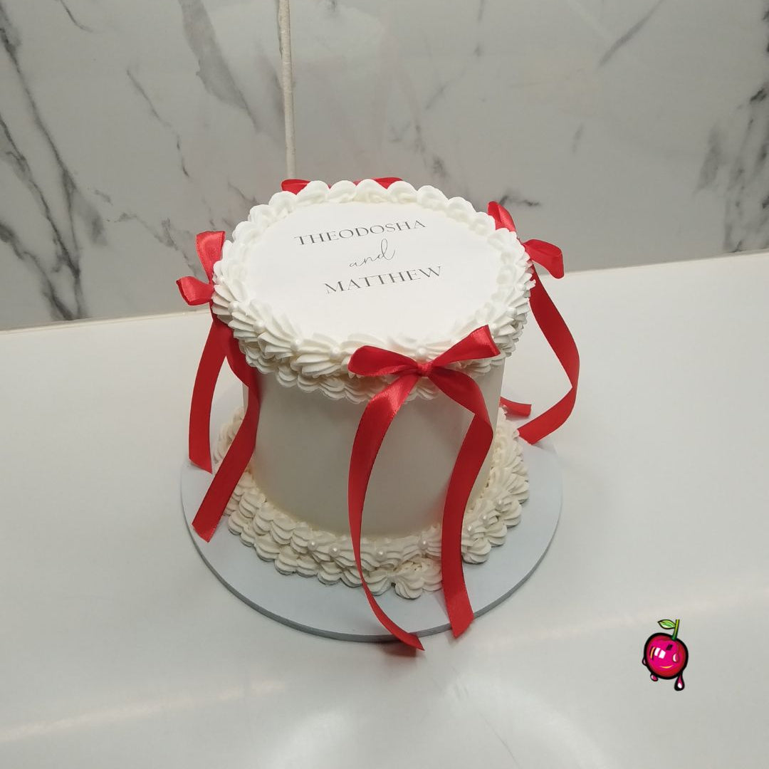 Save the Date Burn Away Mini Cake