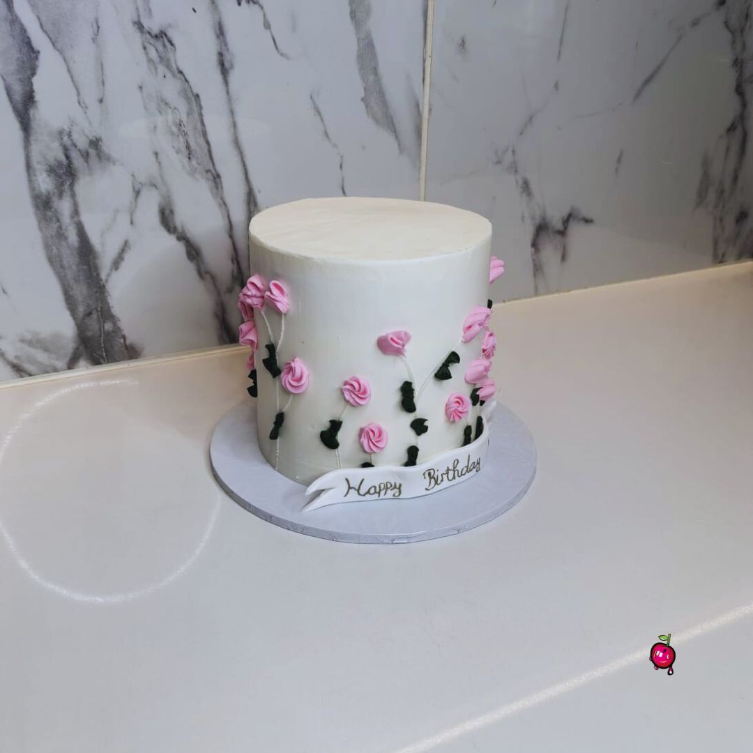 Pink Roses Cake