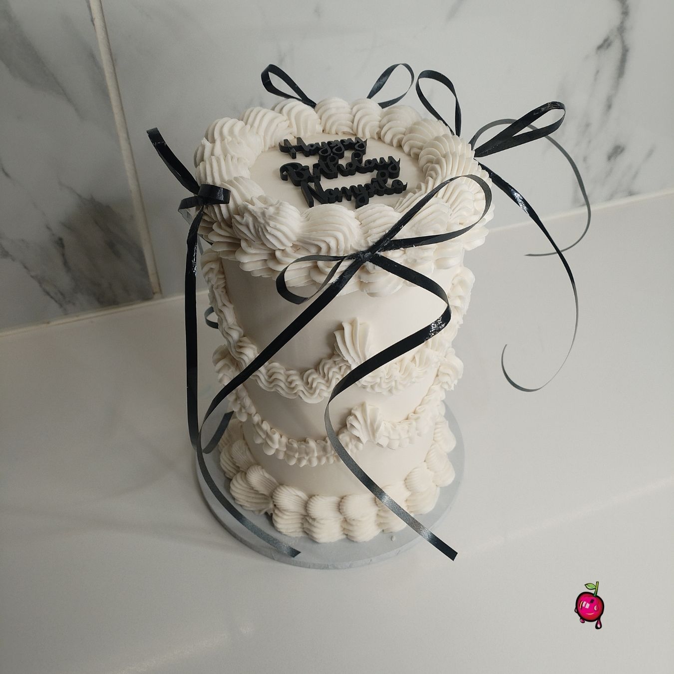 Vintage Ribbon Mini Cake