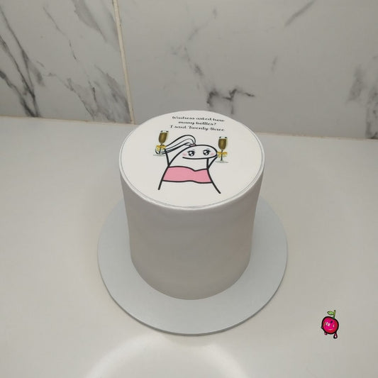 23rd Birthday Cake with Edible Print & Fondant