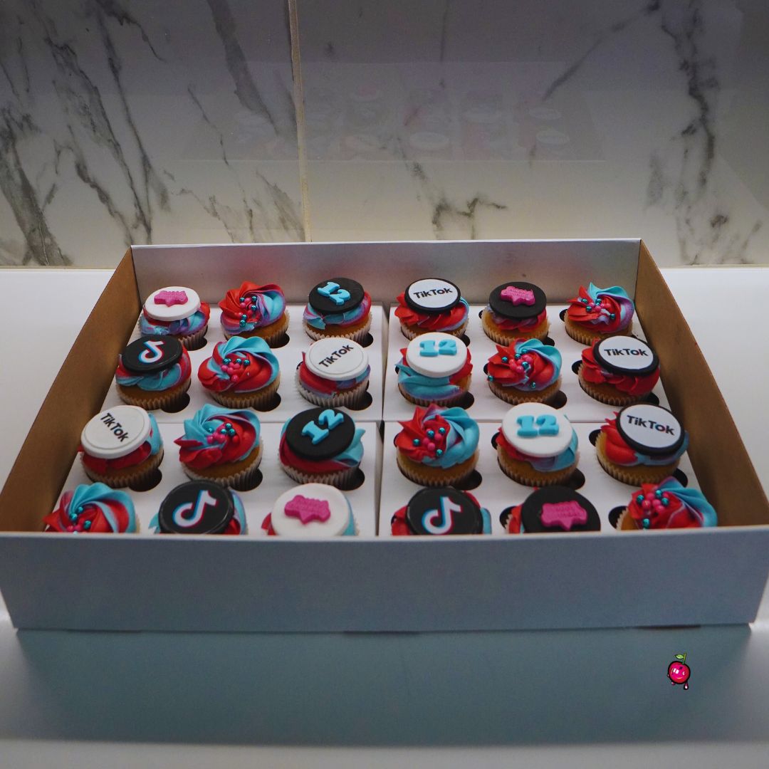 TikTok Themed Cupcakes