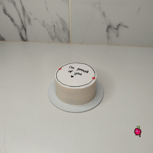 "I'm Proud Of You" Bento Cake