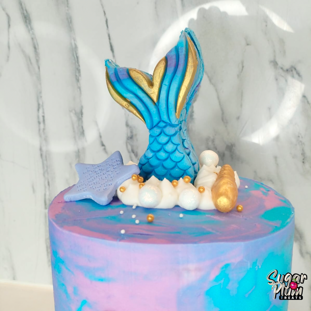 Mermaid Themed Birthday Cake