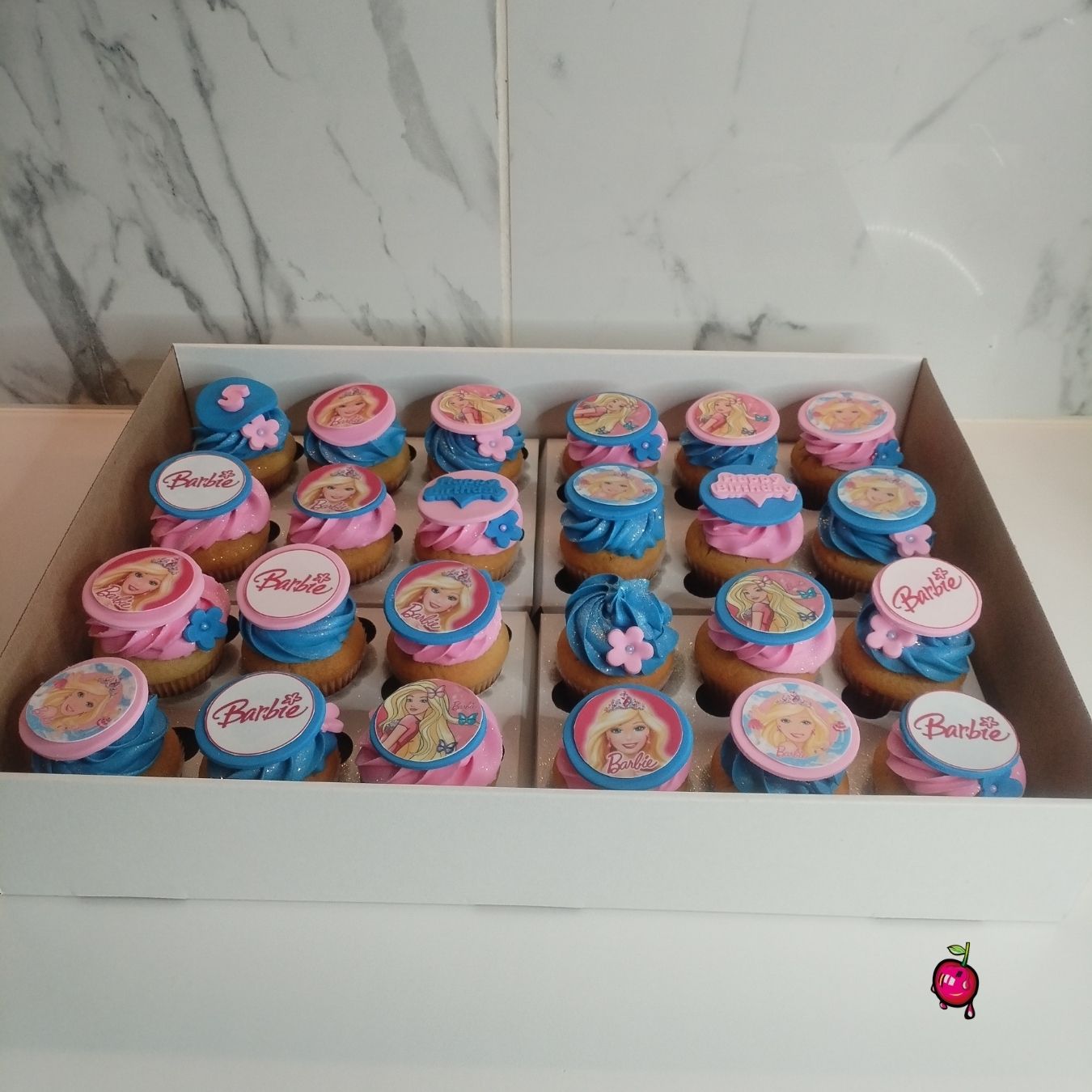 Barbie Pink & Blue Cupcakes