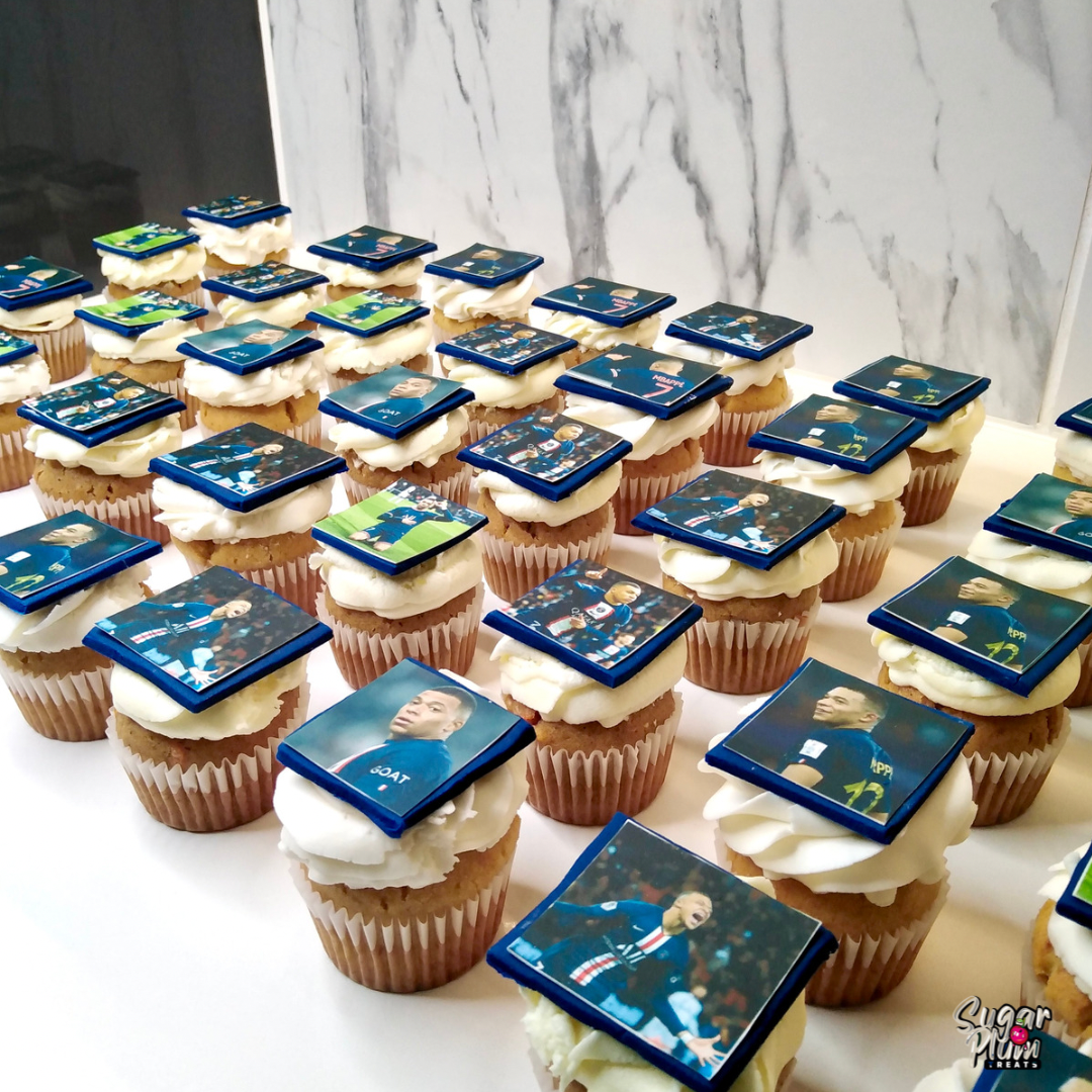Soccer Player Themed Birthday Cupcakes