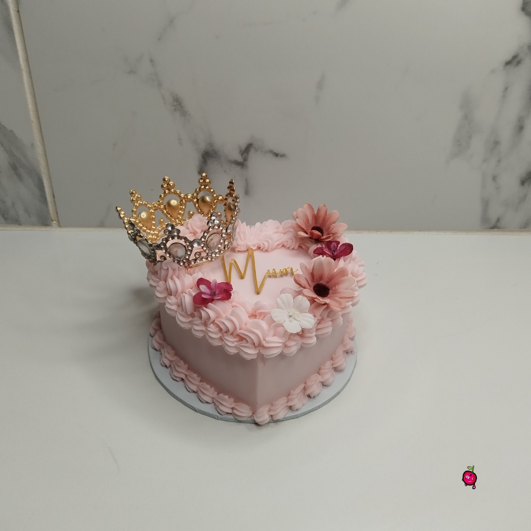 Mother's Day Heart Shape Bento Cake