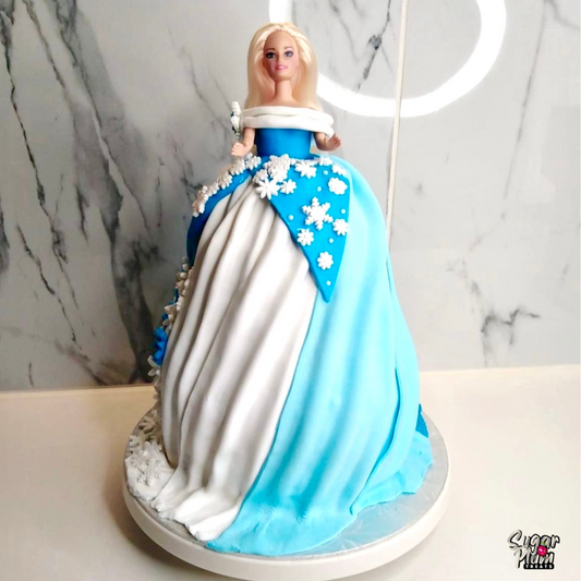 Frozen Sister Dress Cake