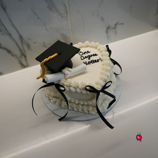 One Degree Hotter Graduation Heart Cake