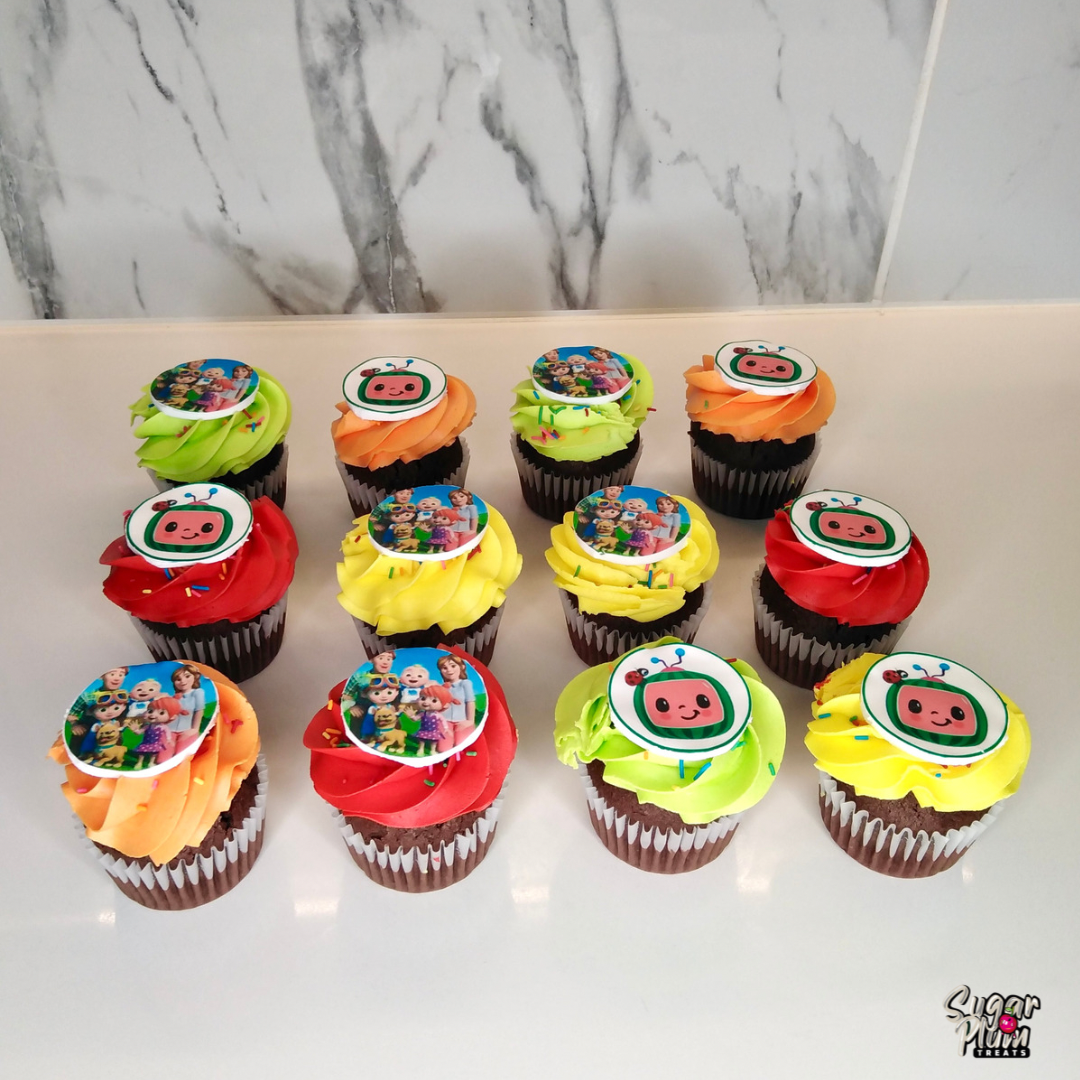 Cocomelon Birthday Cupcakes