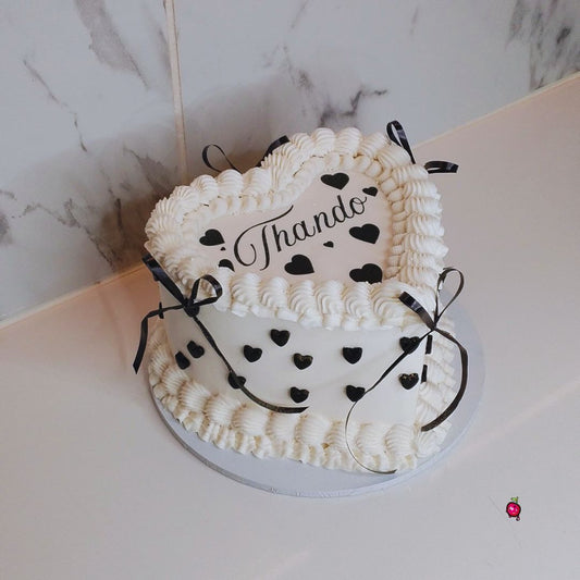 Heart of Hearts Cake with Edible Message