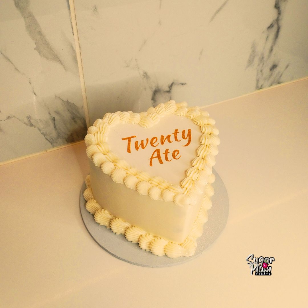 “Twenty Ate” Heart Cake