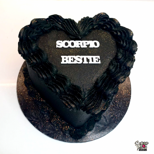 Scorpio's Bestie Heart Cake