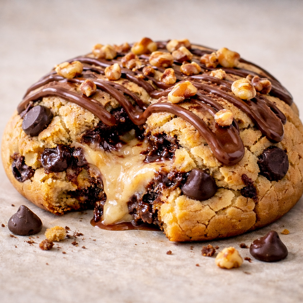 Valentine's & Galentine's 3 Piece Chunky Cookie Box | Tiramisu, Black Forest & Walnut Caramel