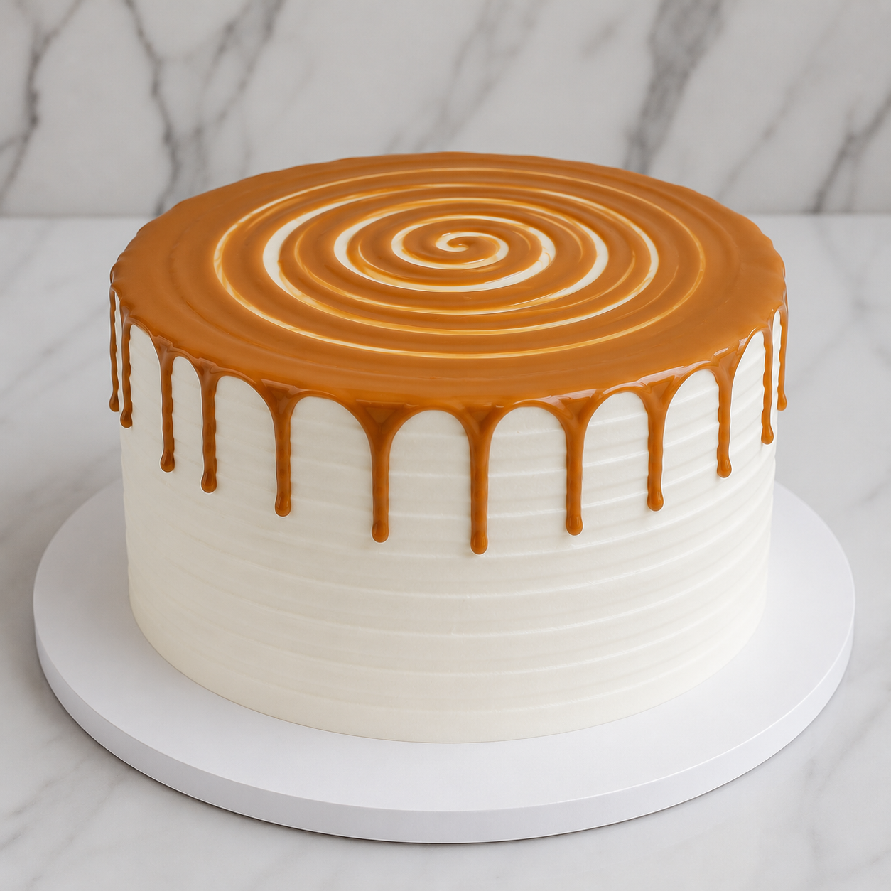Caramel & Whipped Cream Cake (Full)