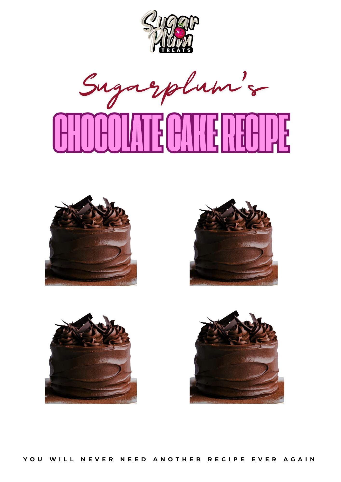 Sugarplum's Original Chocolate Cake Recipe