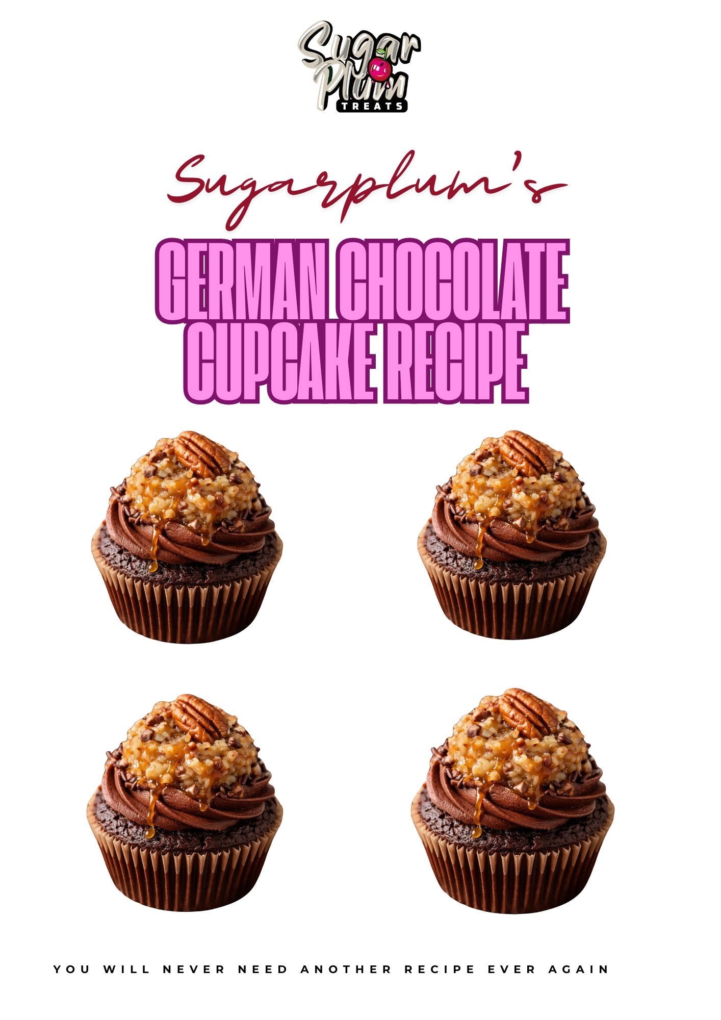 Sugarplum's Original German Chocolate Cupcakes Recipe