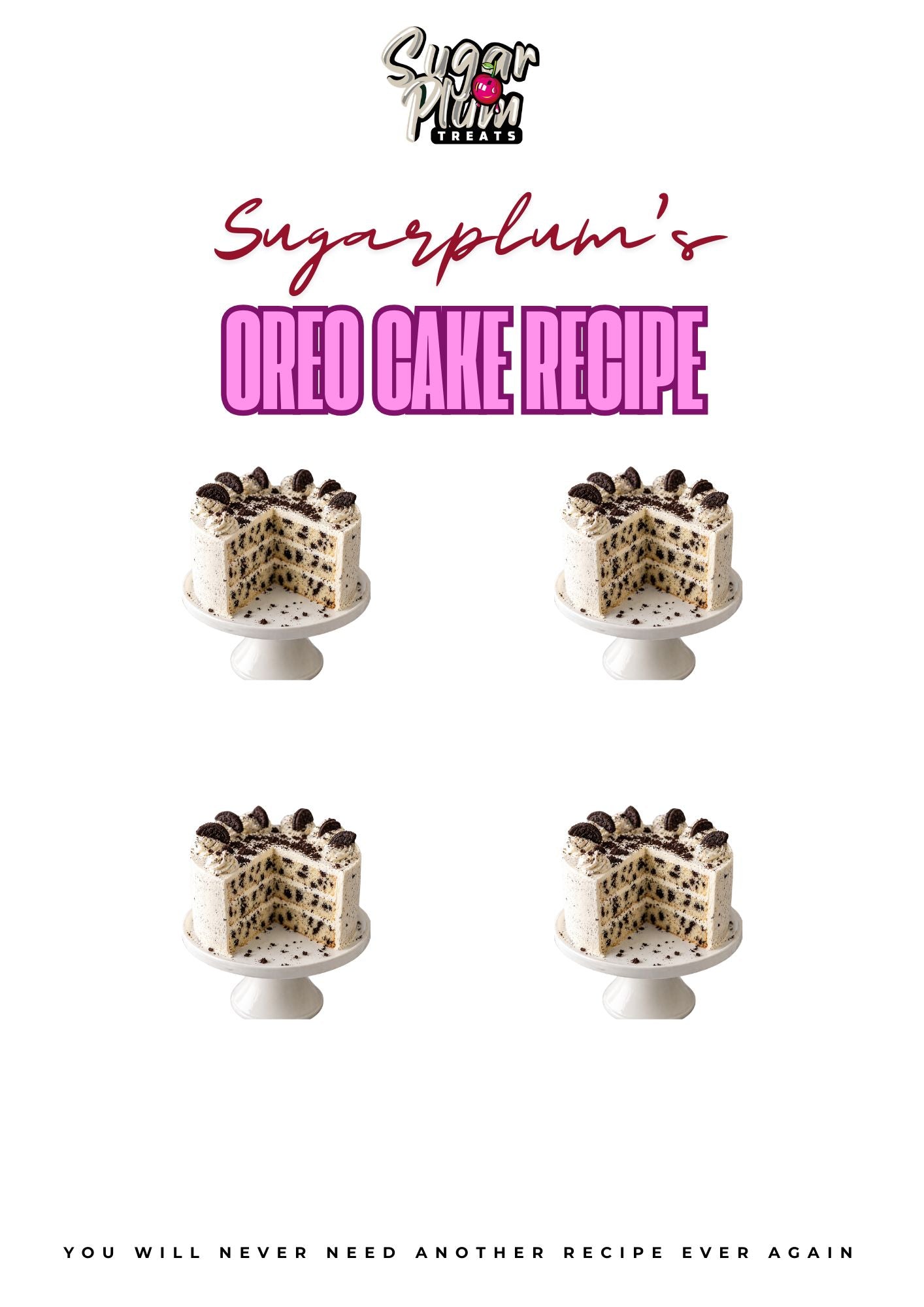 Sugarplum's Original Oreo Cake Recipe