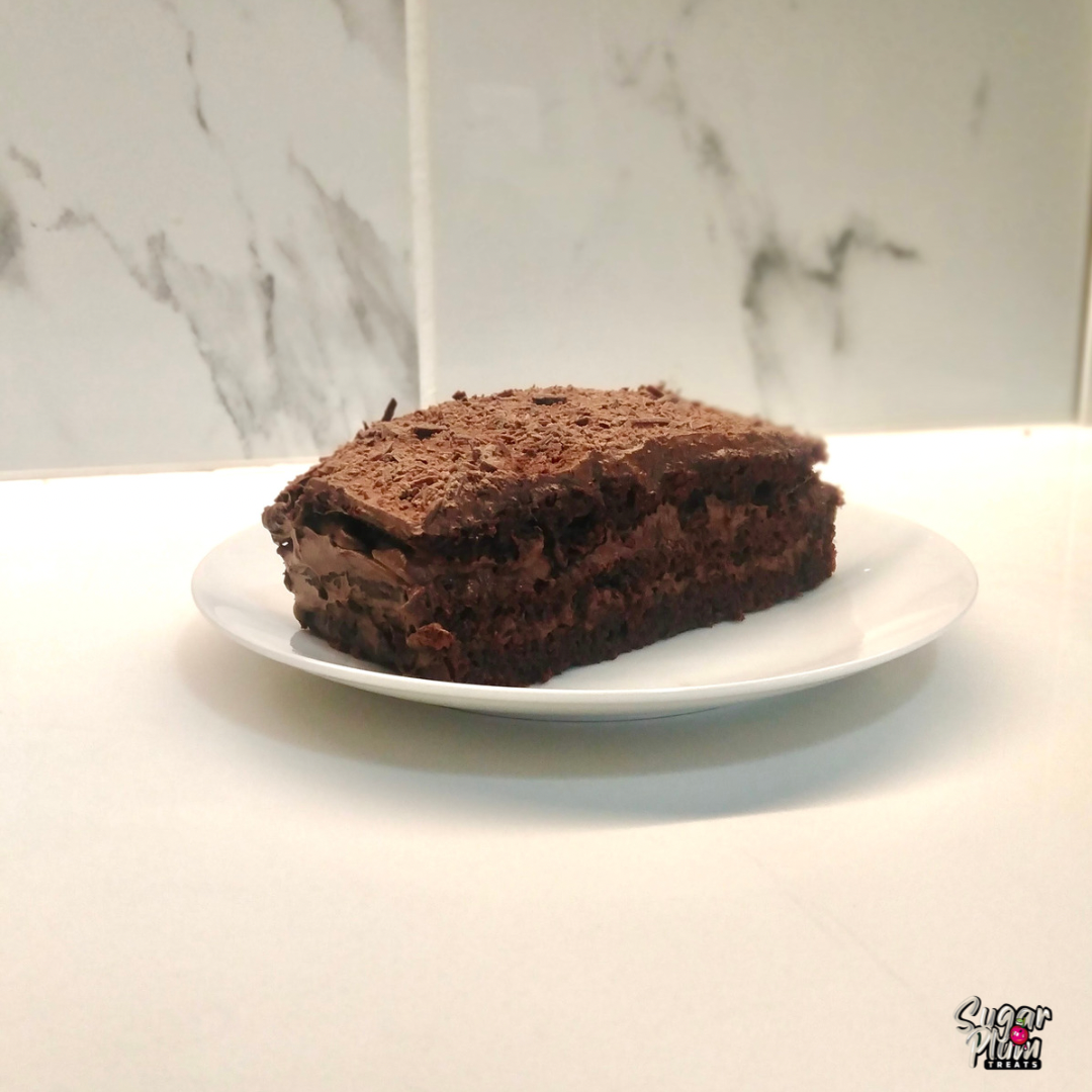 Chocolate Mousse Cake Slice