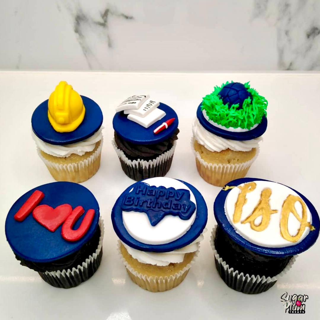 Construction Themed Birthday Cupcakes