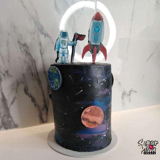 Space/Astronaut Themed Cake