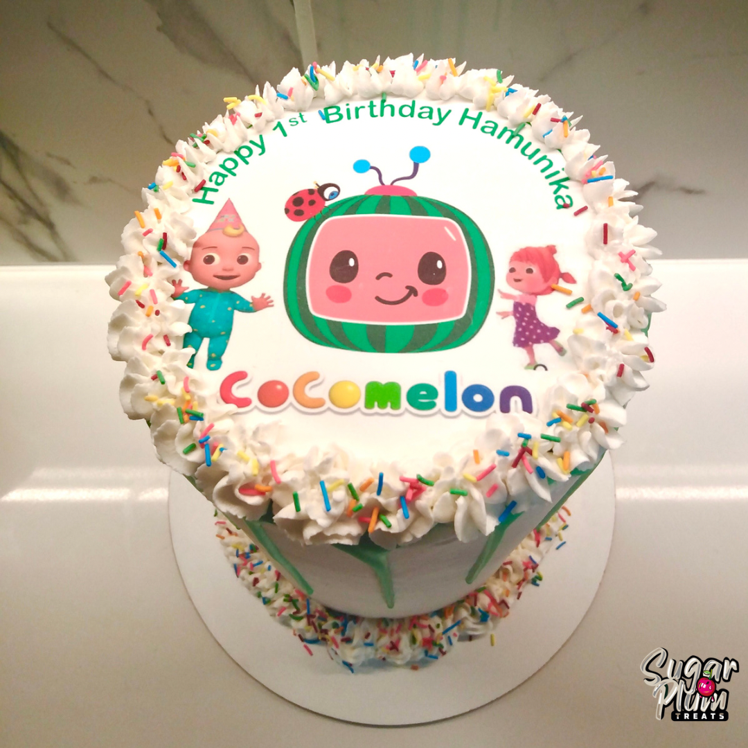 Cocomelon and Friends Birthday Cake