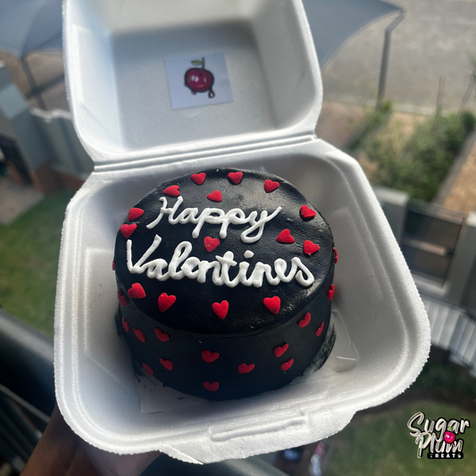 Hearts + Message Bento/Lunchbox Cake