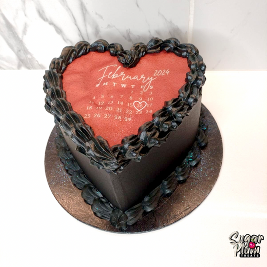 Burn-away Heart Cake