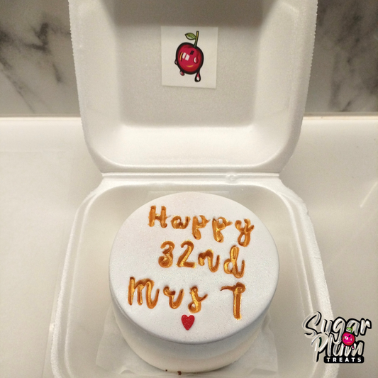 Happy Age+ Name Bento-Lunchbox Cake