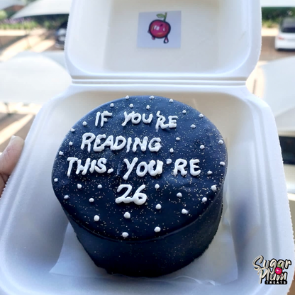 “If you’re reading this you’re” + Age Bento- Lunchbox Cake